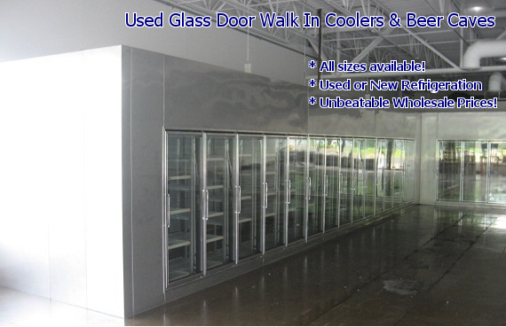 glass door display walk in coolers