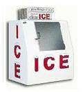 Leer L40 Slant Outdoor Bagged Ice Solid Door Storage Cabinet holds 175 10lbs. bags.