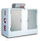 Leer L85 Outdoor Bagged Ice Solid Door Storage Cabinet holds 355, 10lbs. bags.