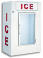 Leer L40 Indoor Bagged Ice Glass Door Storage Cabinet holds 175, 10lb. bags of ice