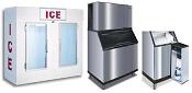 New S3300 Manitowoc Ice Machine with Leer L100 Bagged Ice Storage Cabinet Combination