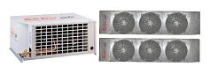 Turbo Air TS040MR404A2 4 HP Medium Temp Scroll Refrigeration System w/ 2 Matching ADR163A 16,380 BTU Evaporator Blowers
