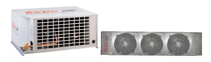 Turbo Air TS020MR404A2 2 HP Medium Temp Scroll Refrigeration System w/ Matching ADR163A 16,380 BTU Evaporator Blower