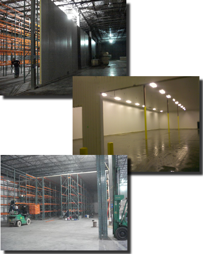 drive in refrigerated warehouse coolers and freezers